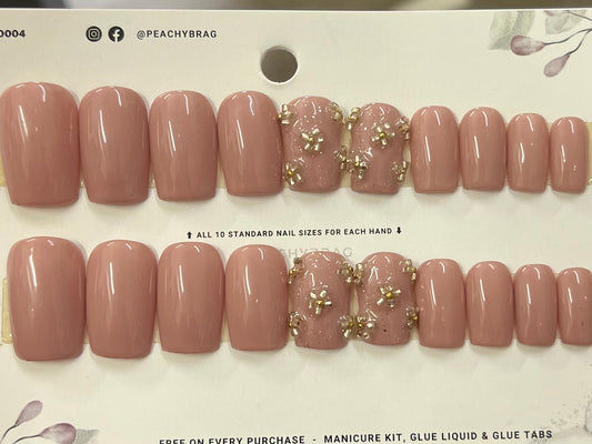 Crystal Peony 4Designer Nails