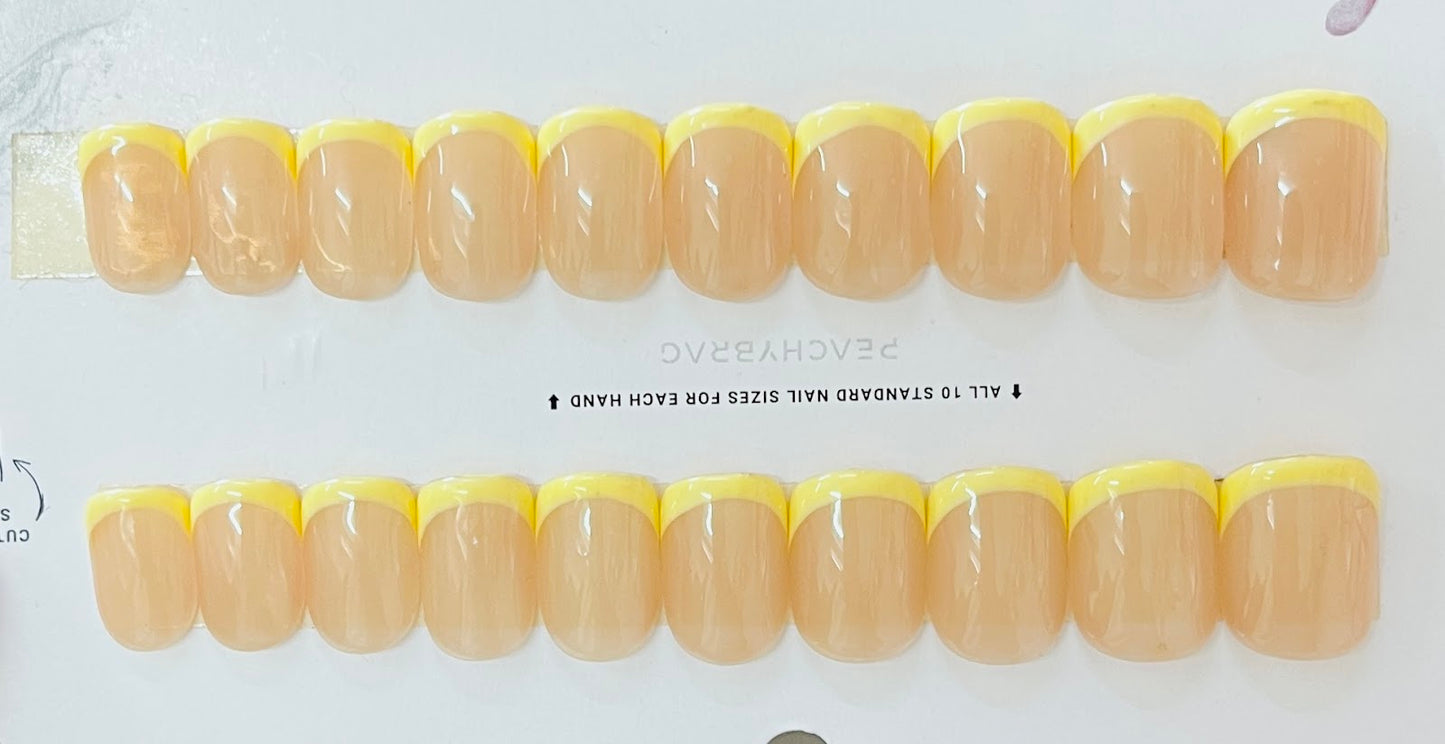 Classic French BUTTERYELLOW Tips (Foil)